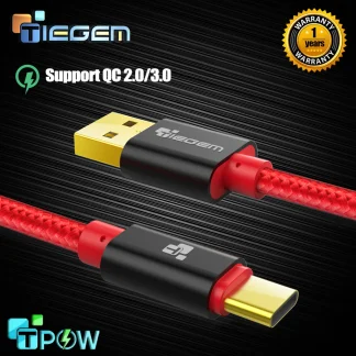 TIEGEM USB Type-C Charging Cables
