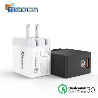 TIEGEM QC USB Power Adapter Wall Charger US/EU Plug